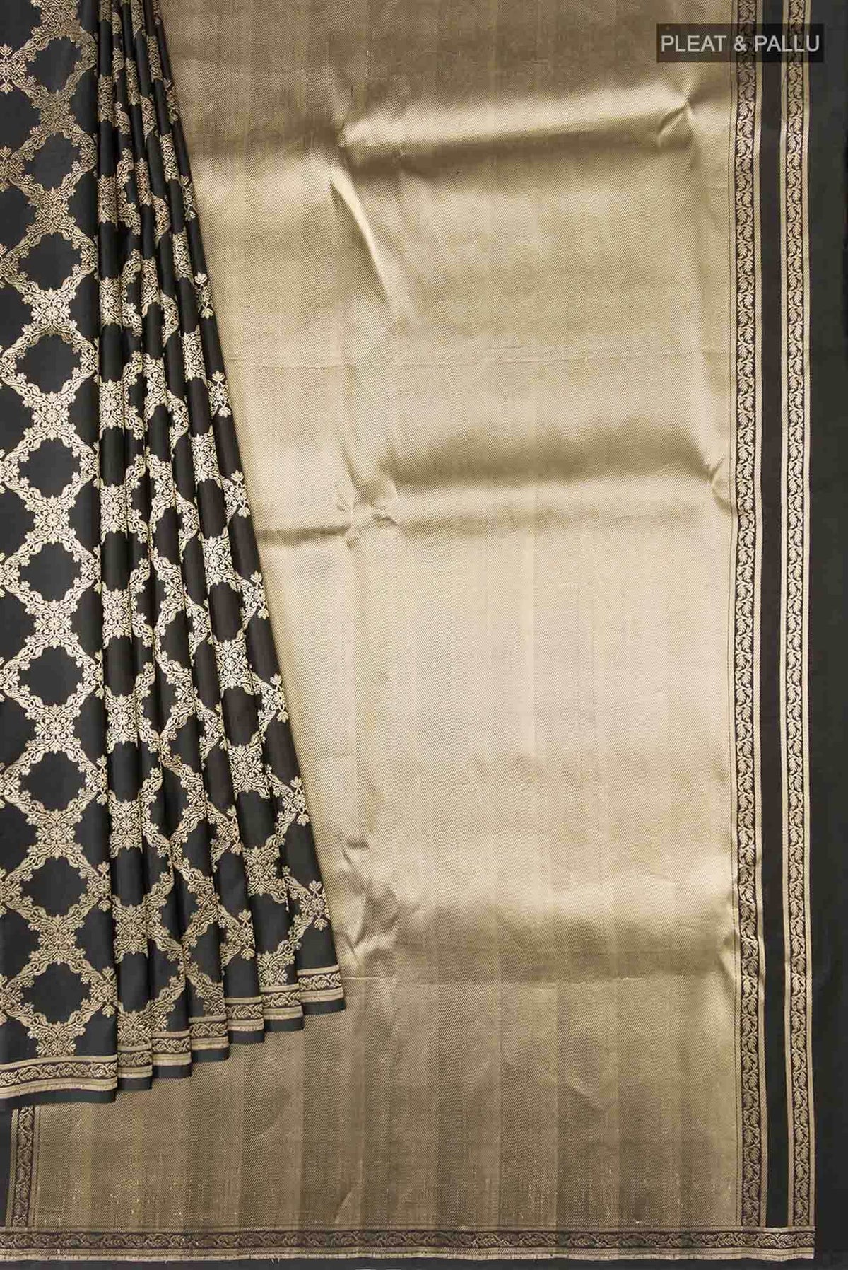 Chitrangada-Black Banarasi Silk Saree