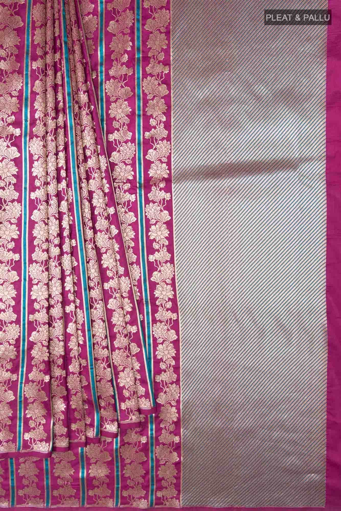 Lili Lajawab- Magenta Banarasi Silk Saree