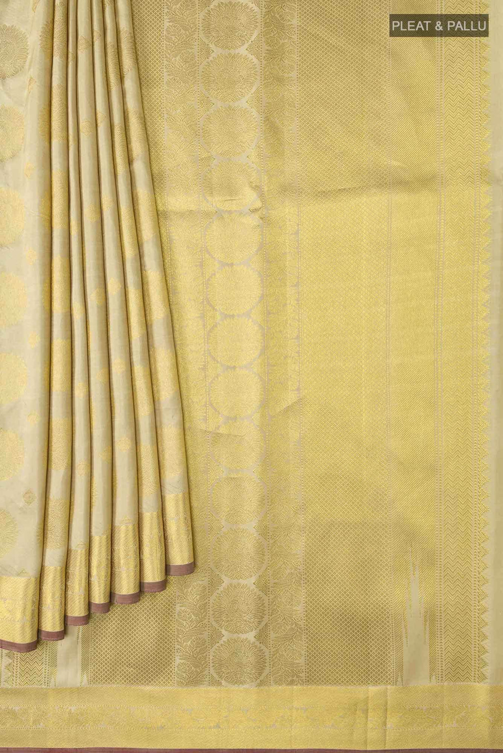 Shrimati-Beige Kanchipuram Silk Saree