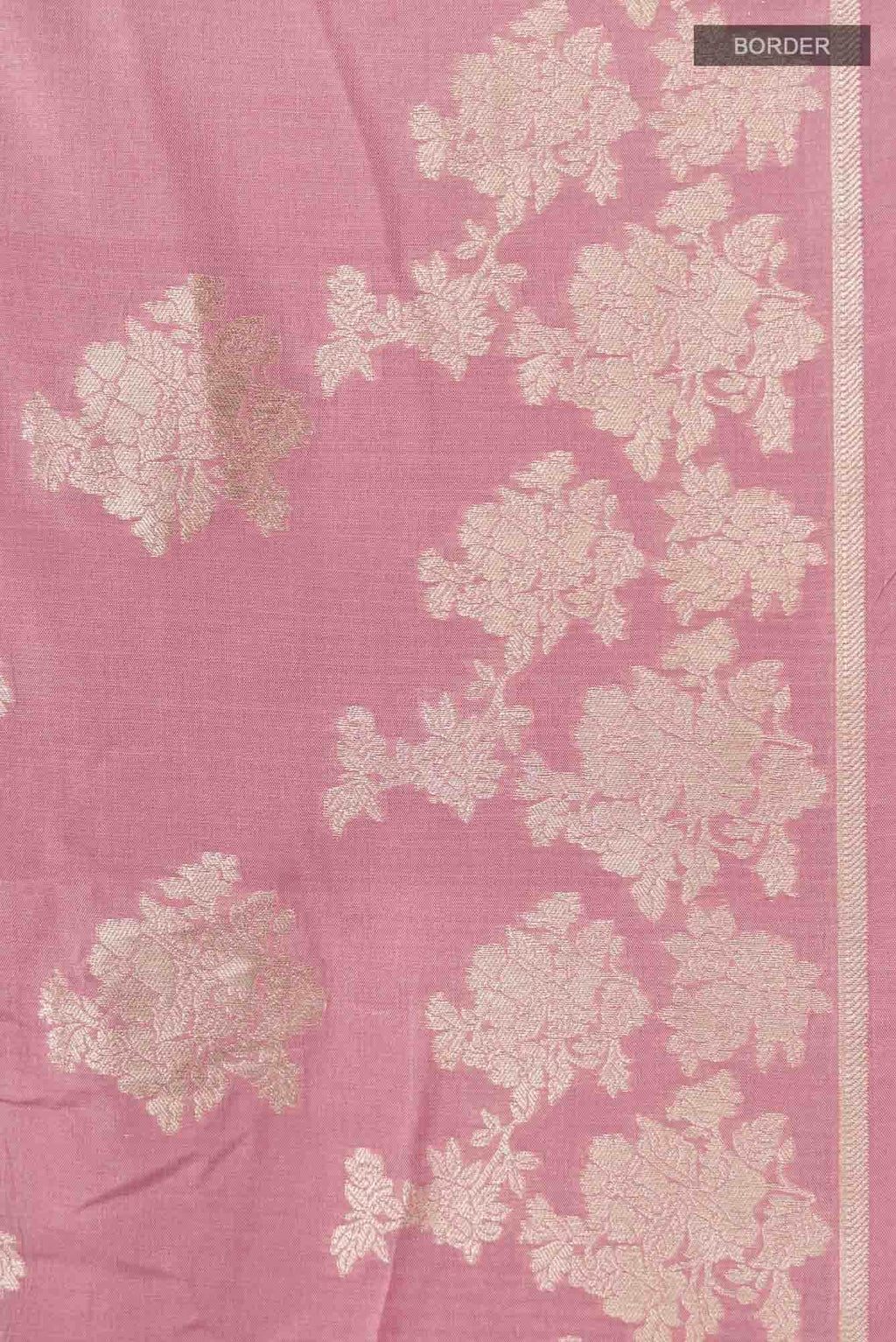 Chameli Chic-Pastel Pink Banarasi Silk Saree