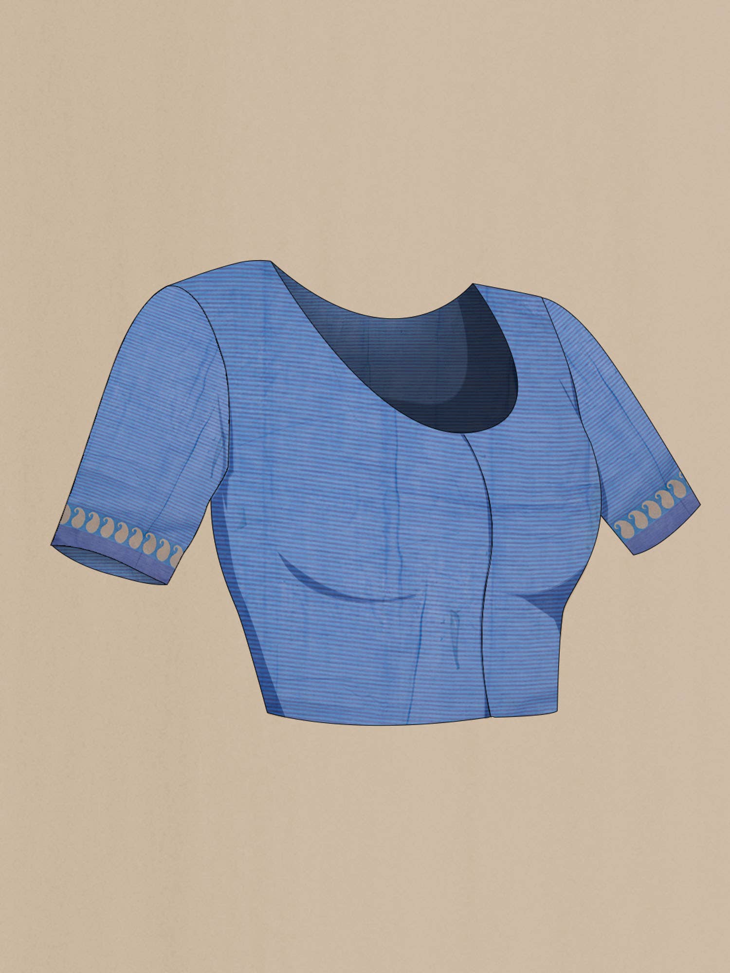 Blue Chettinad Cotton Saree
