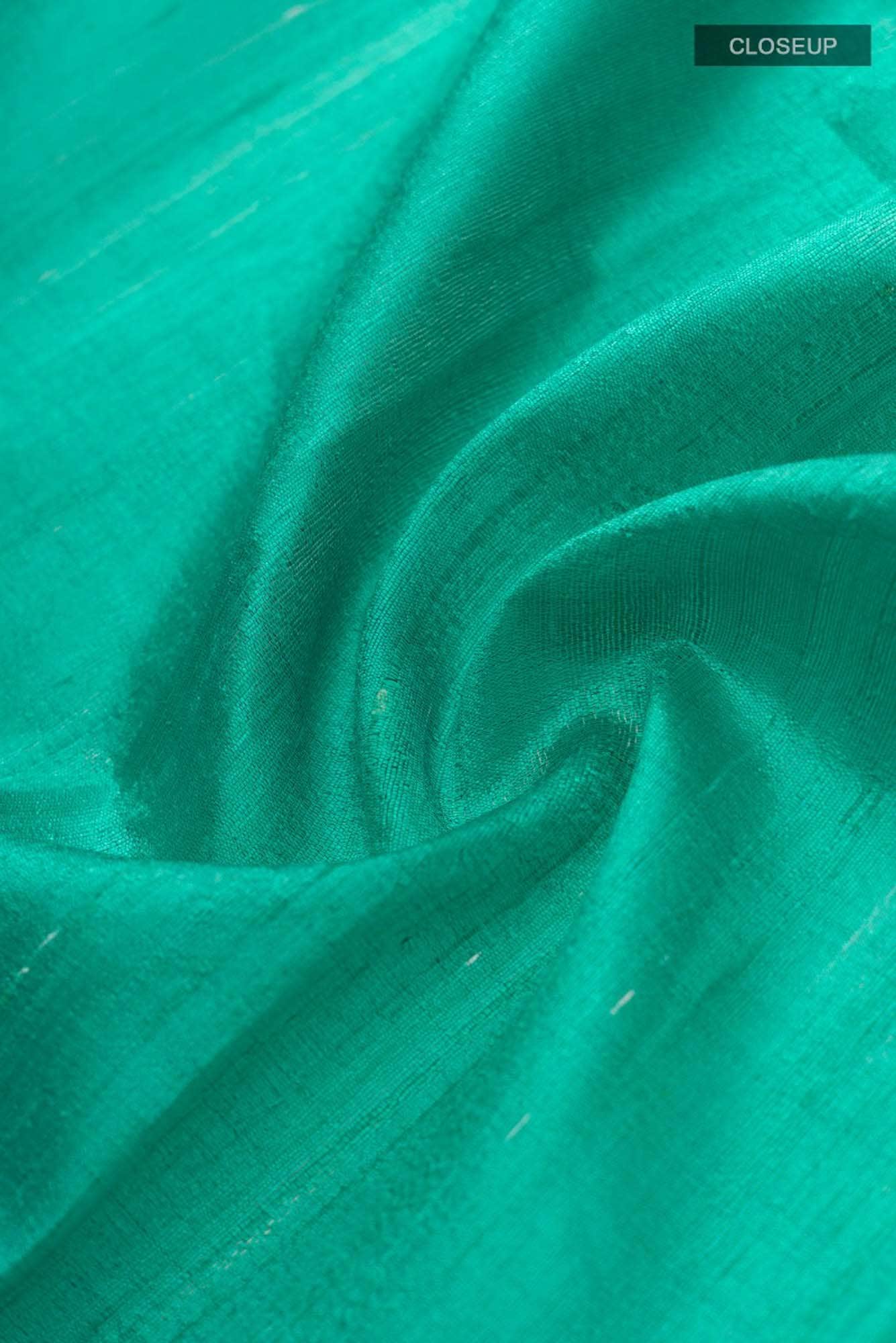 Kruti-Green Bhagalpuri Tussar Silk Saree