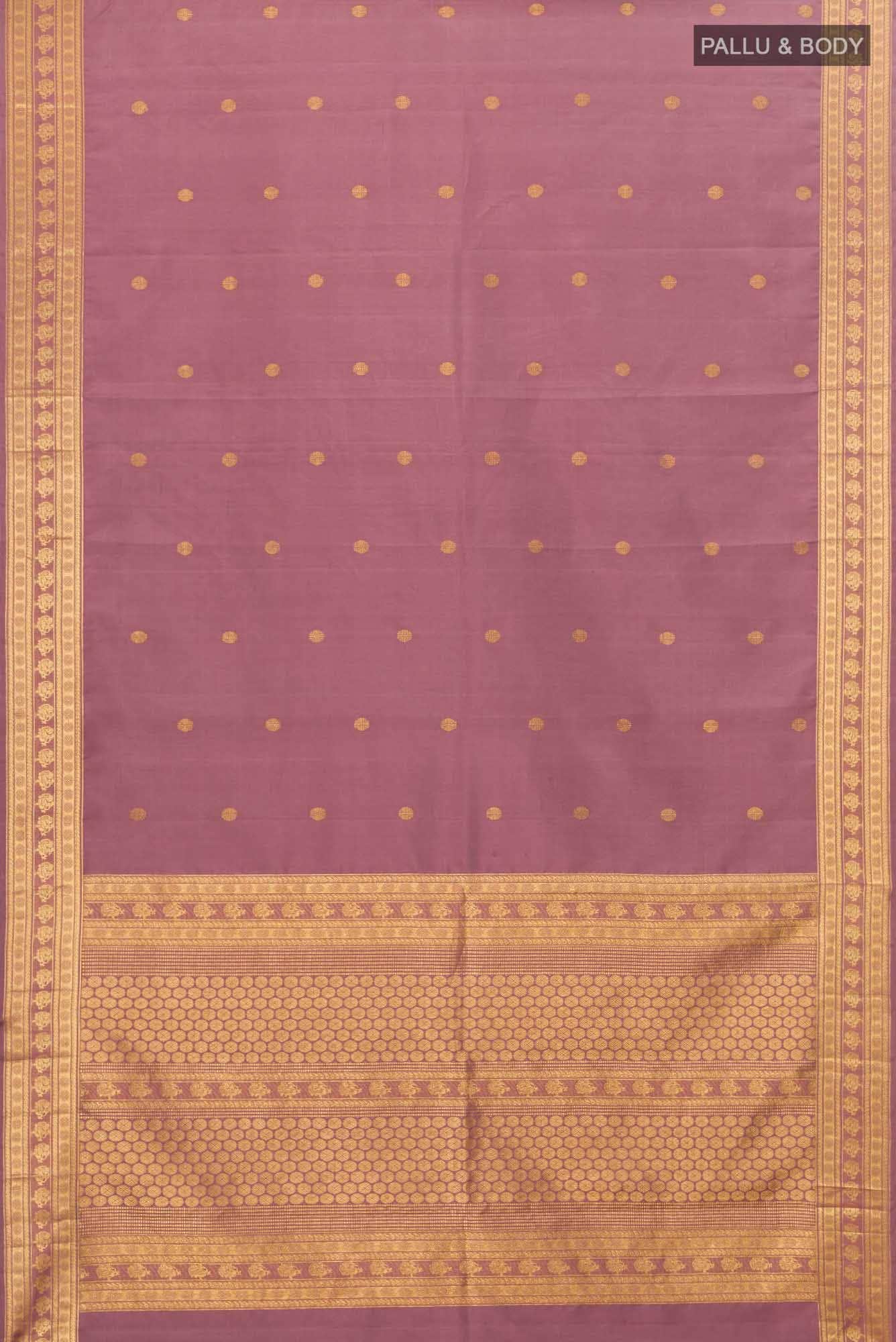 Anudhyana - Mauve Kanchipuram Silk Saree
