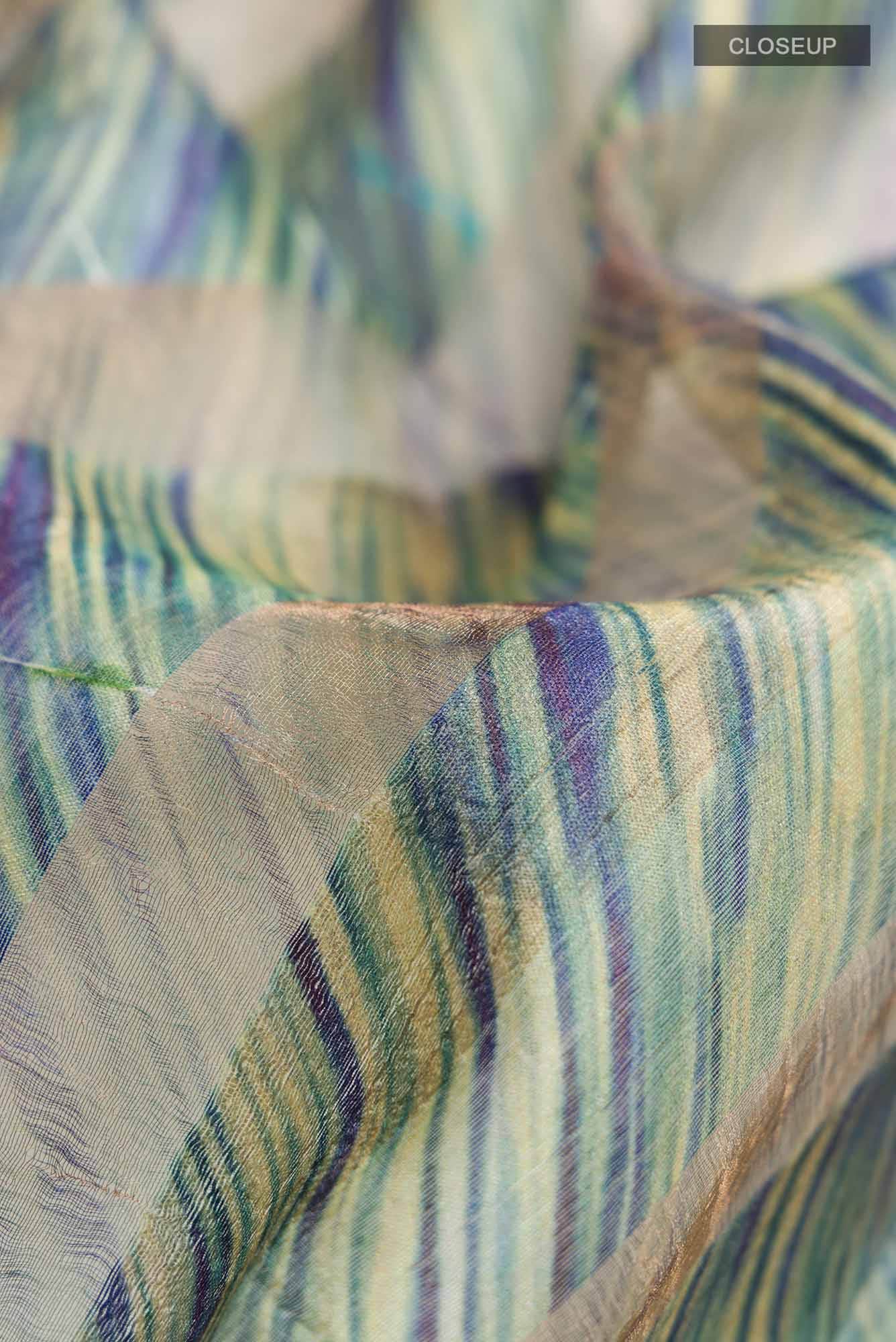 Multi Bhagalpuri Tussar Silk Saree