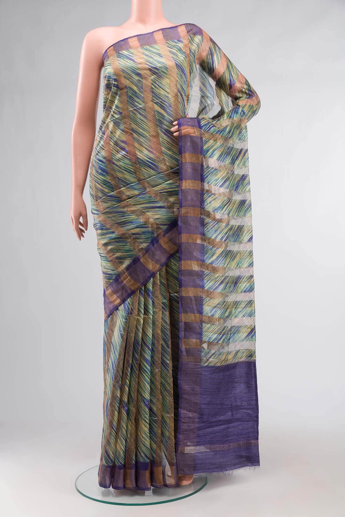 Multi Bhagalpuri Tussar Silk Saree