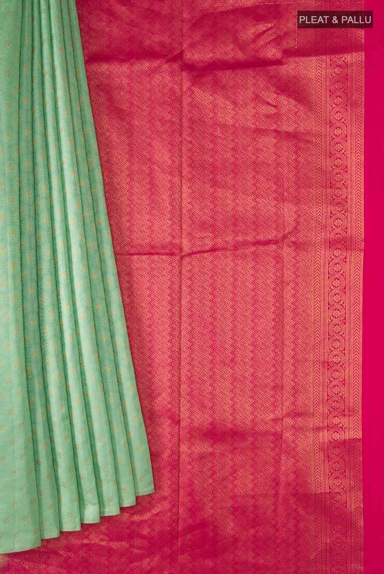 Green Blended Kanchipuram Silk Saree