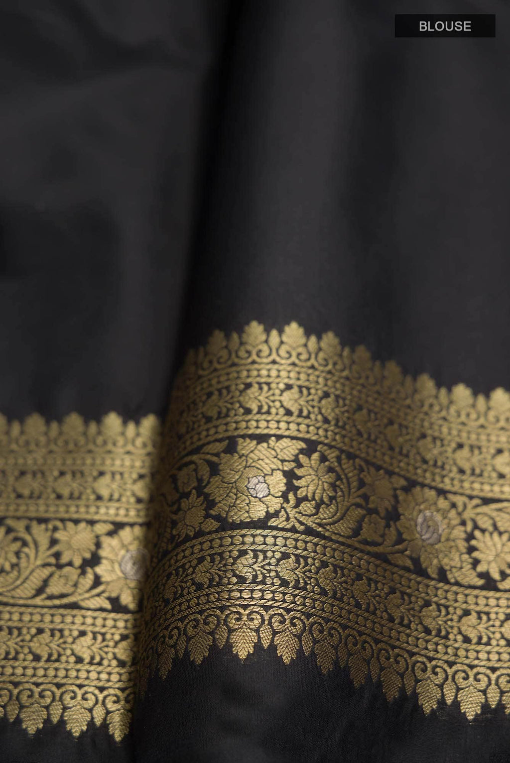 Black Banarasi Silk Saree