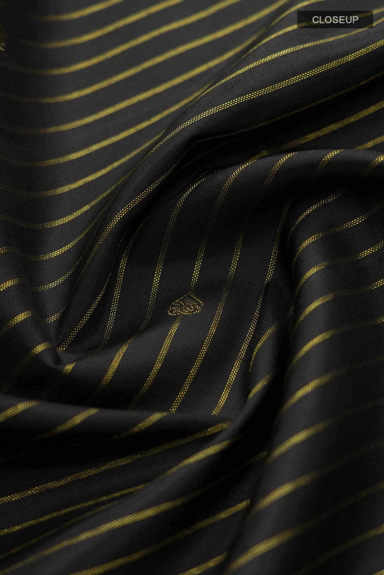 Black Kanchipuram Silk Saree