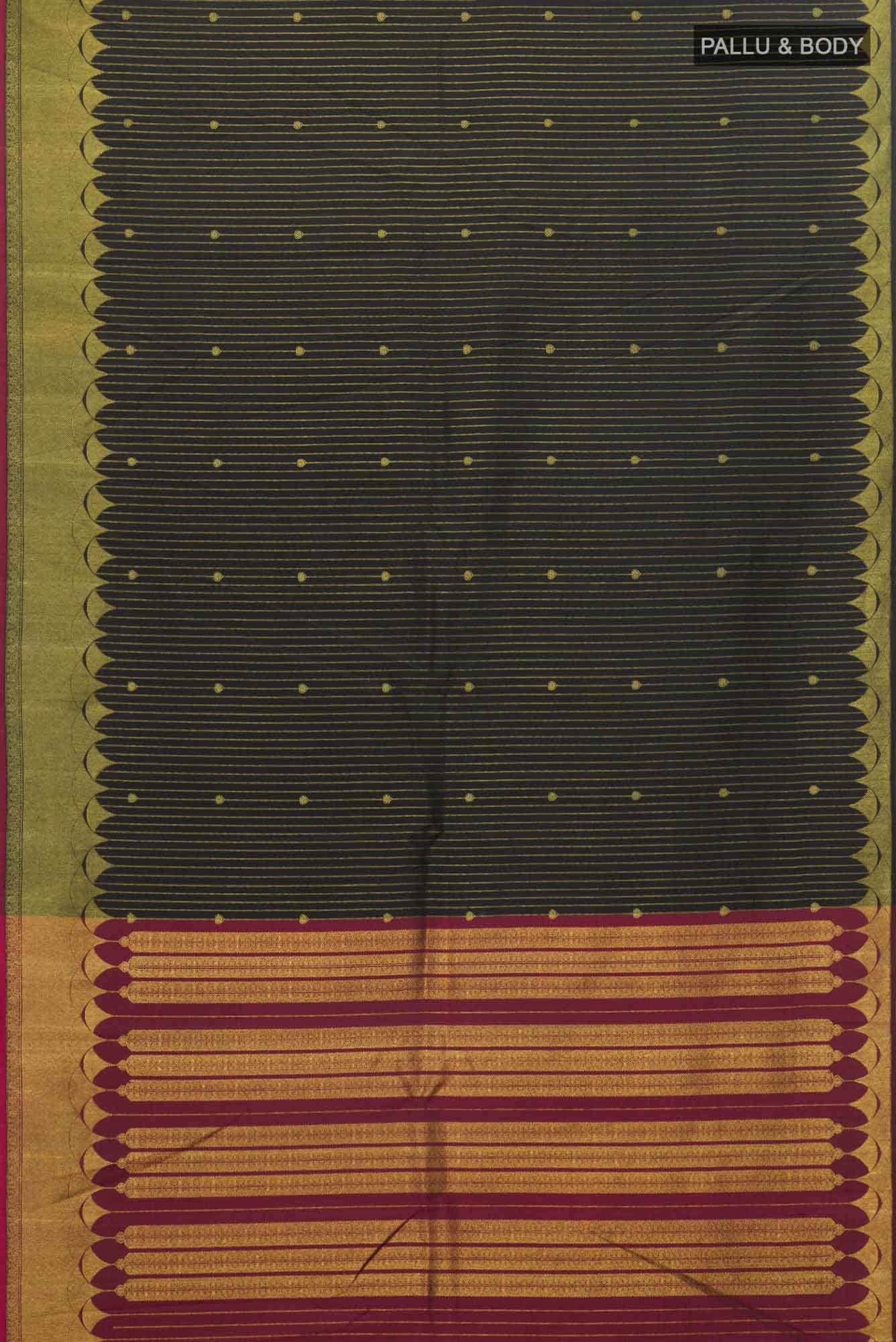 Black Kanchipuram Silk Saree