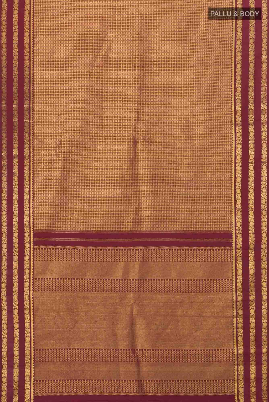 Maroon Kanchipuram Silk Saree
