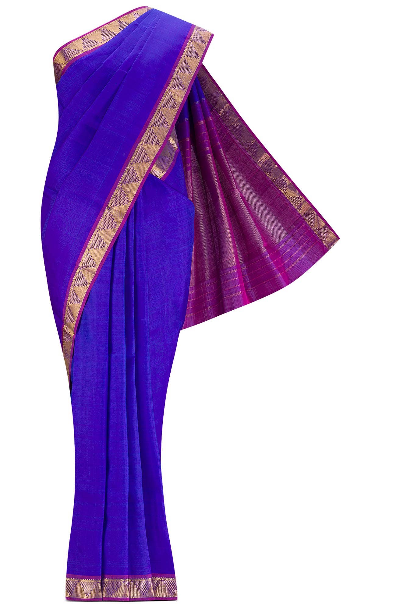 Blue Kanchipuram Silk Saree