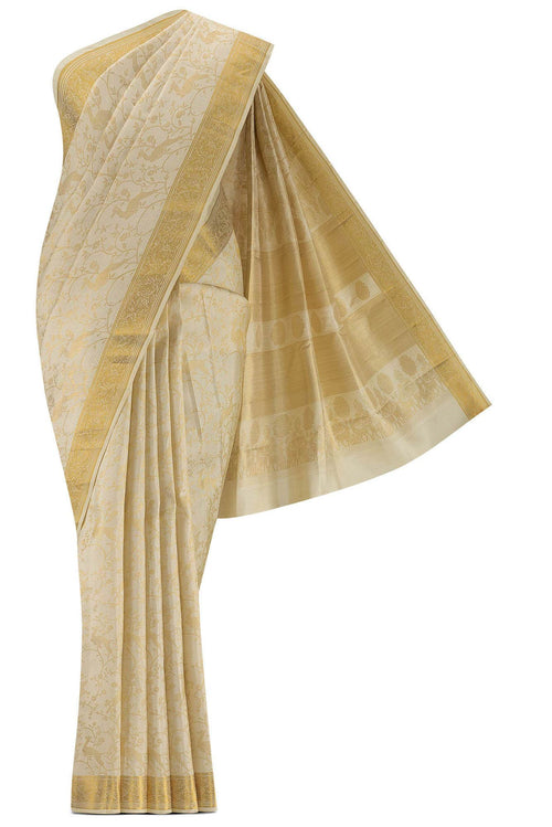 Aaditi-Cream Kanchipuram Silk Saree