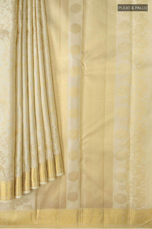 Aaditi-Cream Kanchipuram Silk Saree