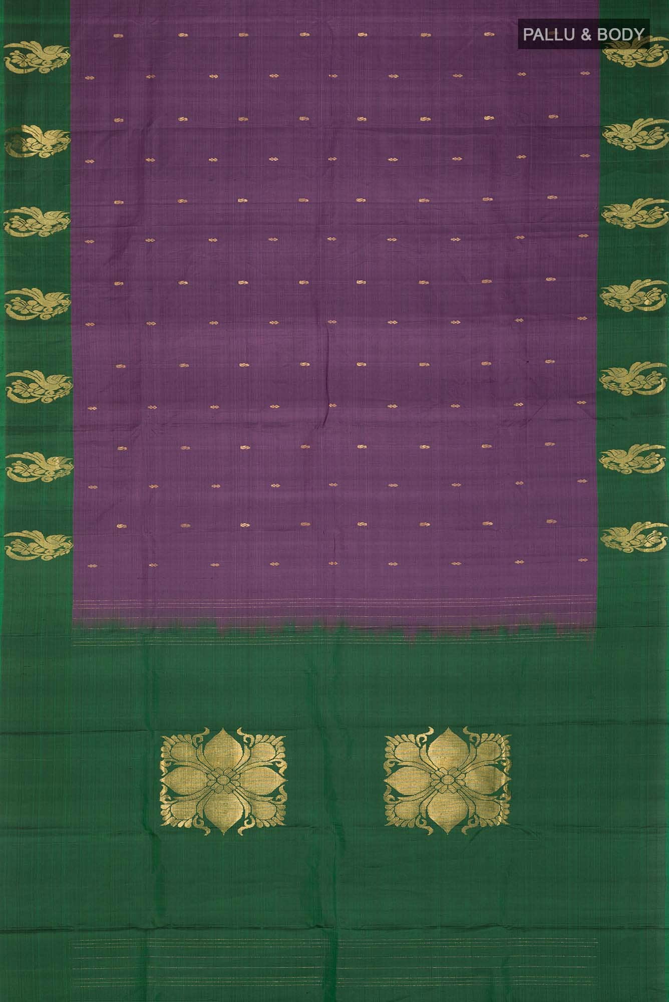 Lavender Kanchipuram Silk Saree