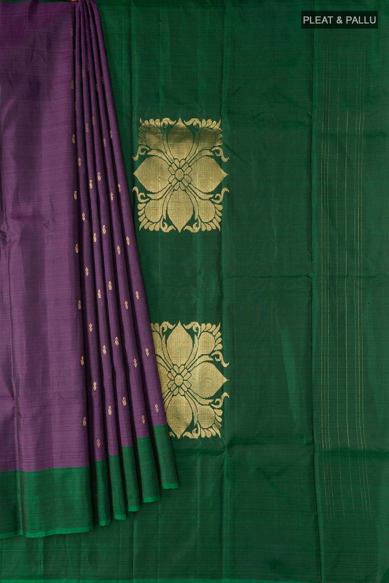 Lavender Kanchipuram Silk Saree