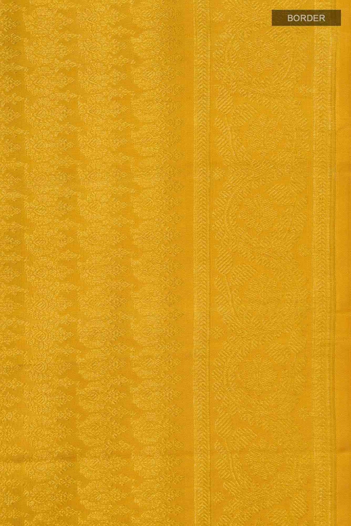 Manga Maalai-Mustard Yellow Kanchipuram Silk Saree