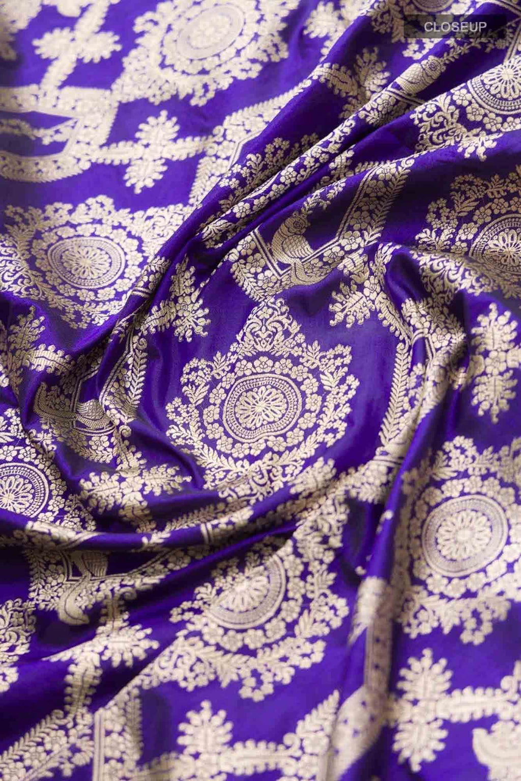 Priyasambad-Blue Banarasi Silk Saree
