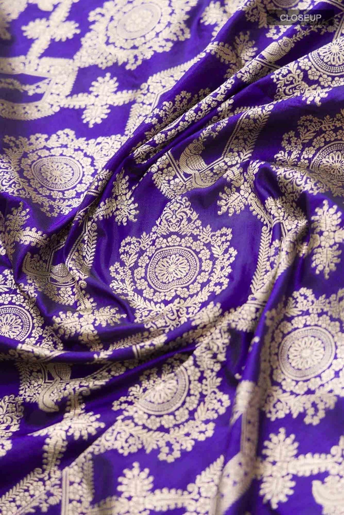 Priyasambad-Blue Banarasi Silk Saree