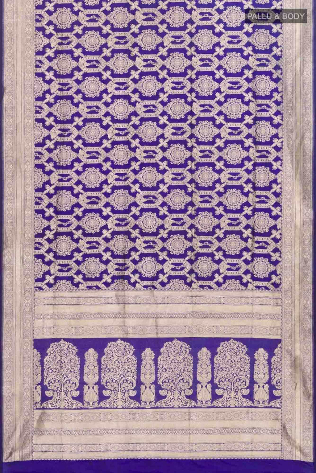 Priyasambad-Blue Banarasi Silk Saree