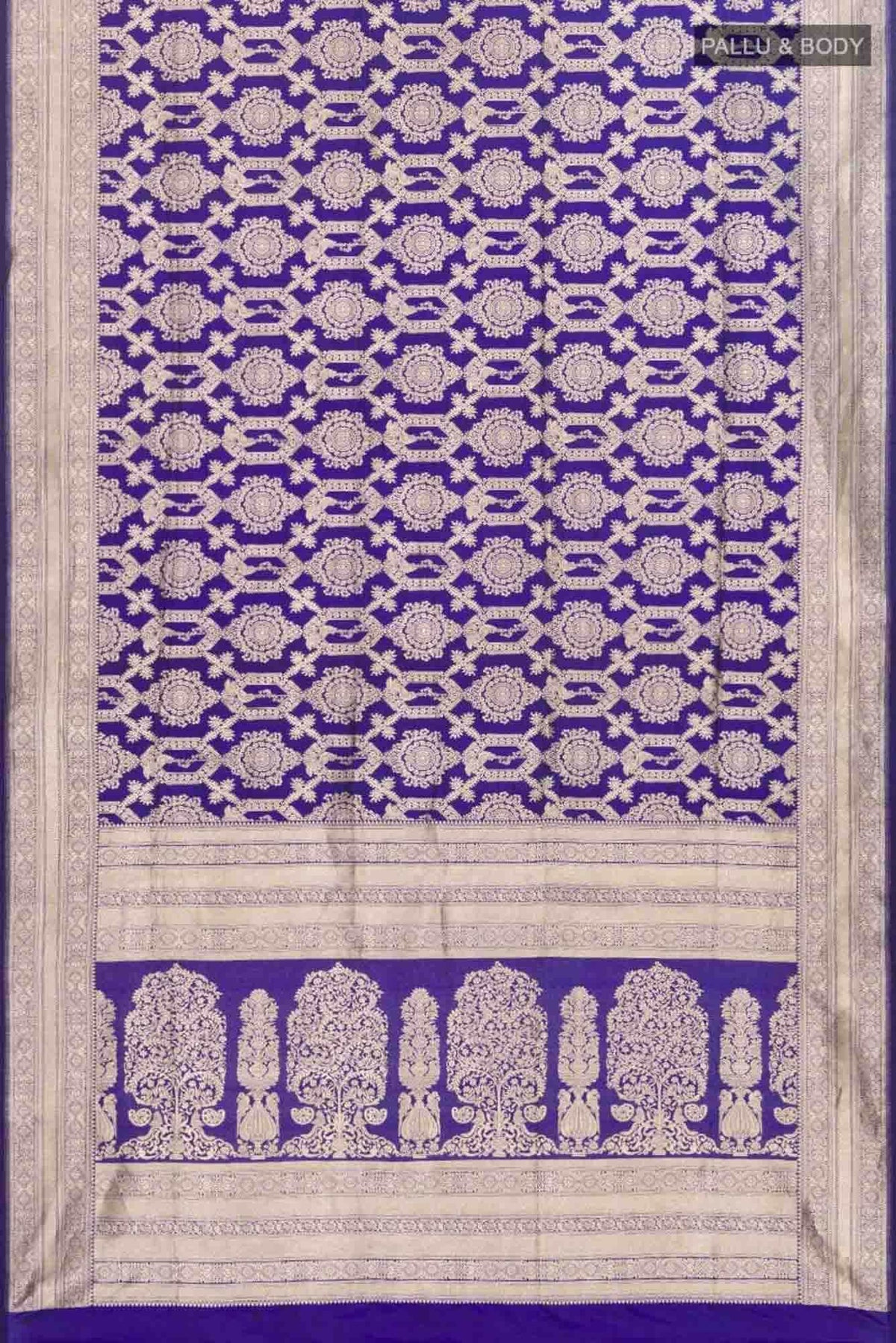 Priyasambad-Blue Banarasi Silk Saree