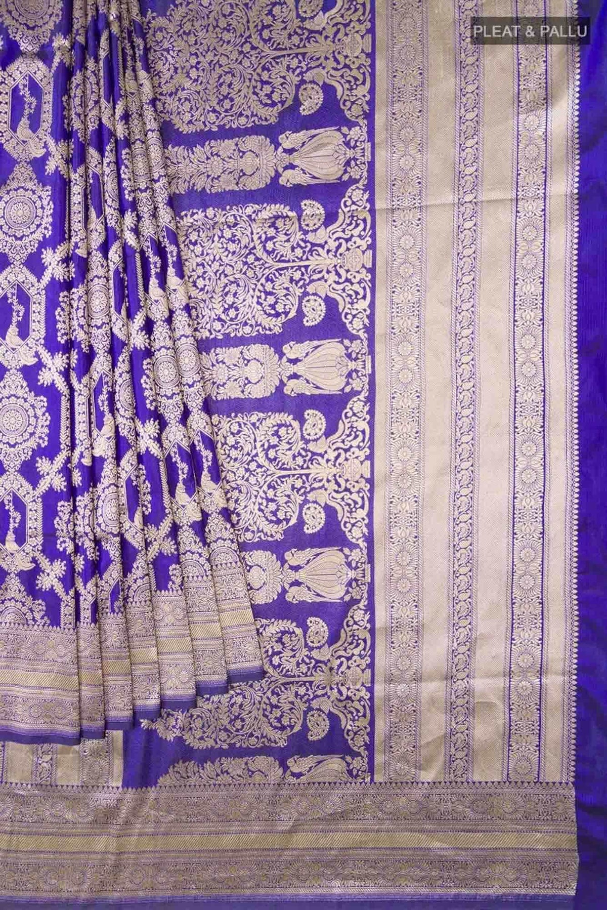 Priyasambad-Blue Banarasi Silk Saree