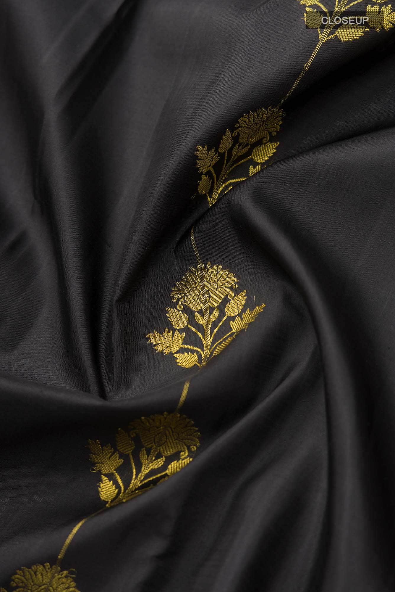 Mallika-Black Kanchipuram Silk Saree