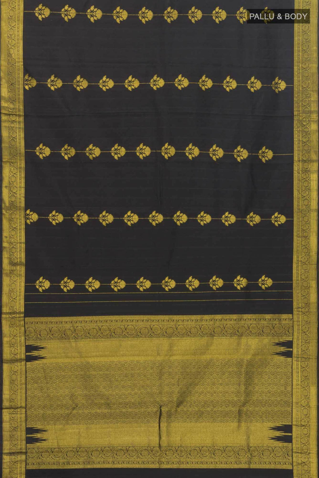 Mallika-Black Kanchipuram Silk Saree