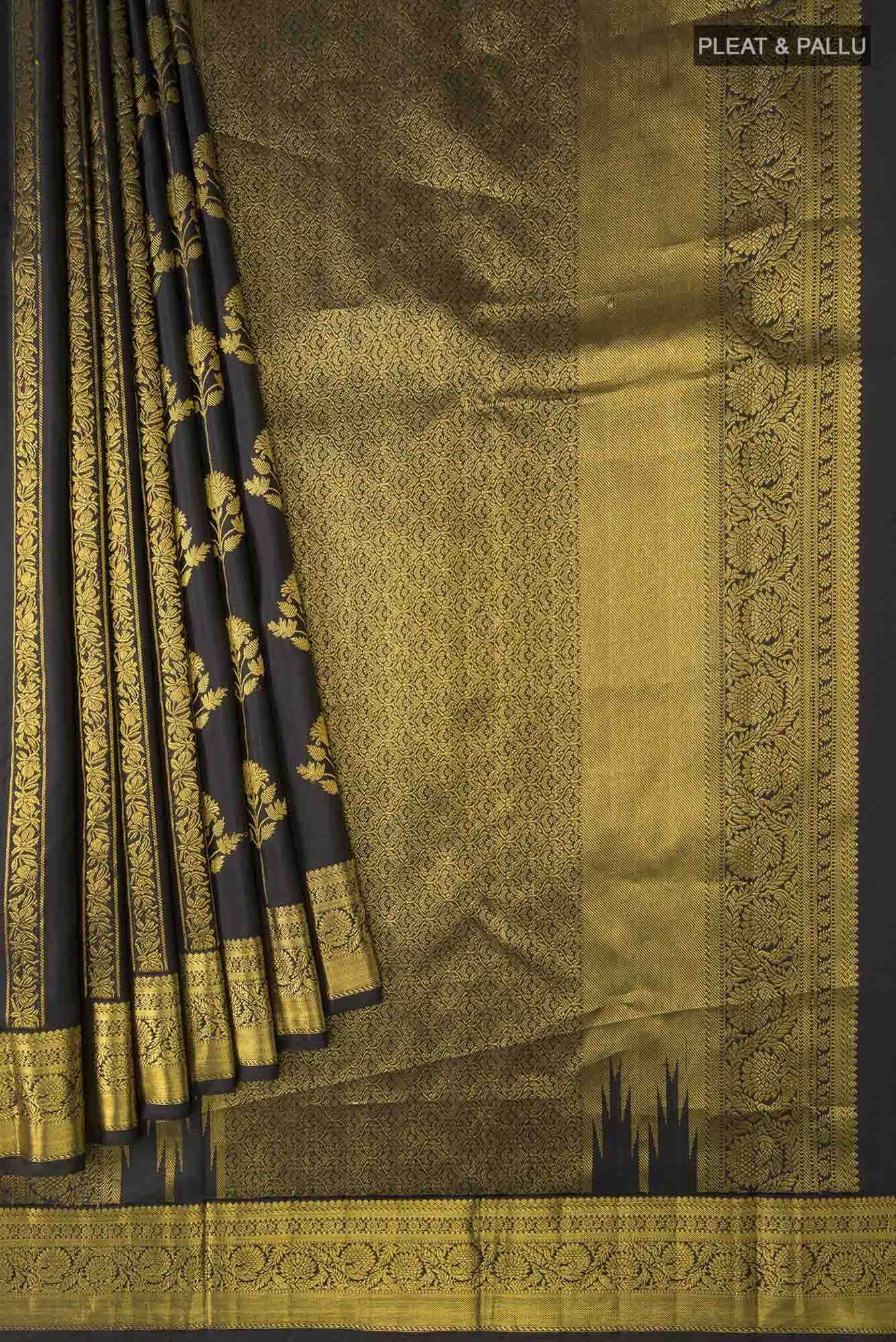 Mallika-Black Kanchipuram Silk Saree