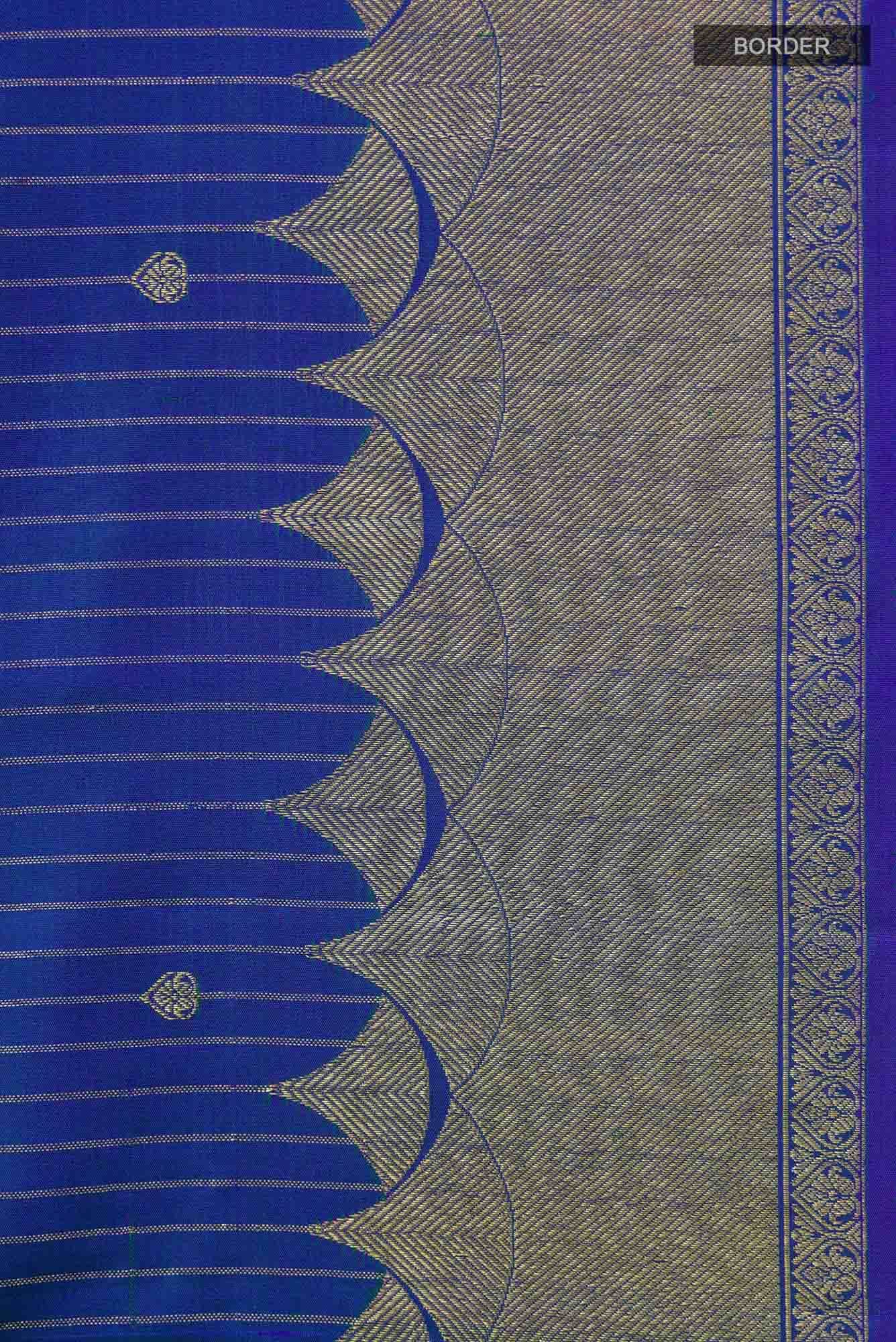 Blue Kanchipuram Silk Saree