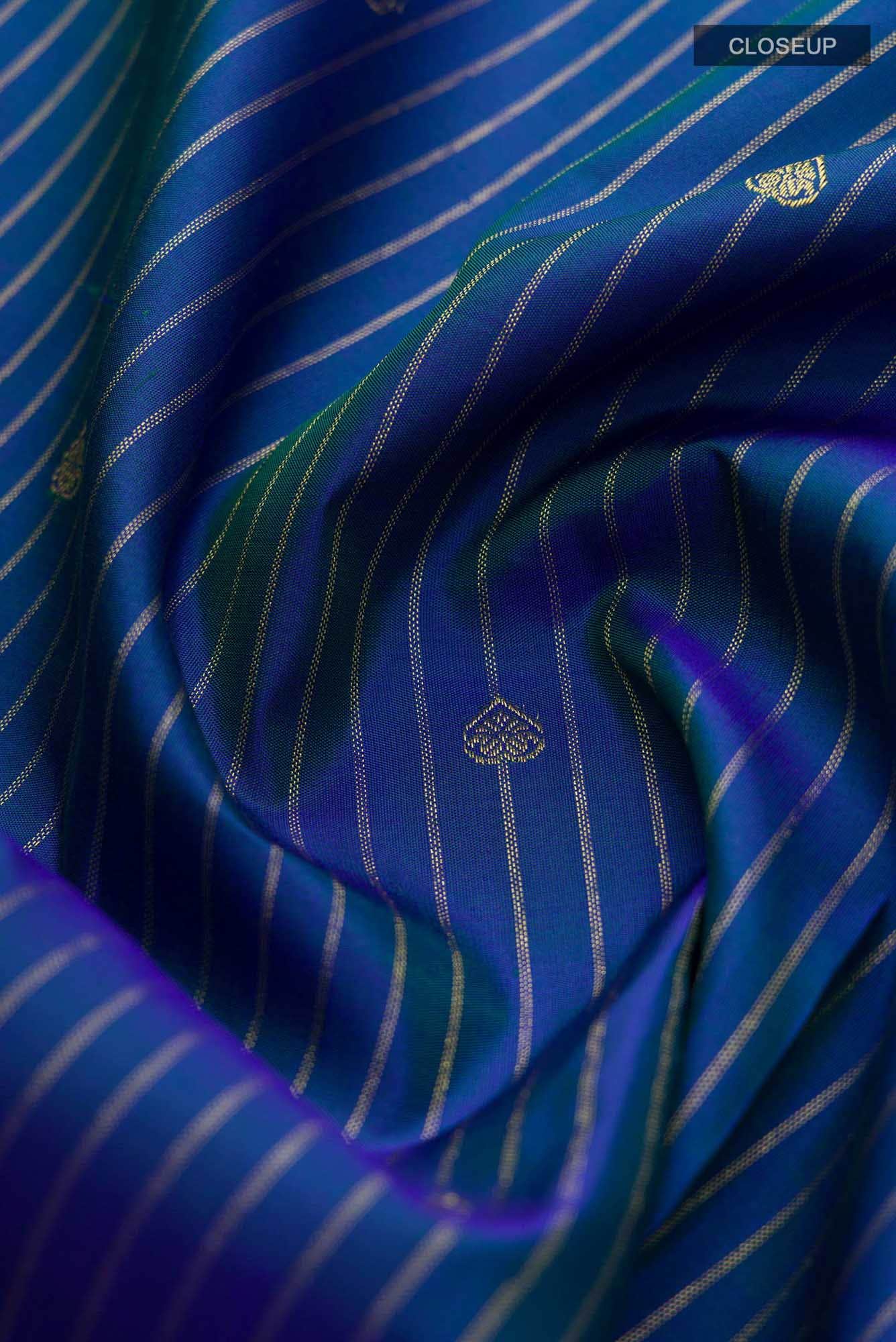 Blue Kanchipuram Silk Saree