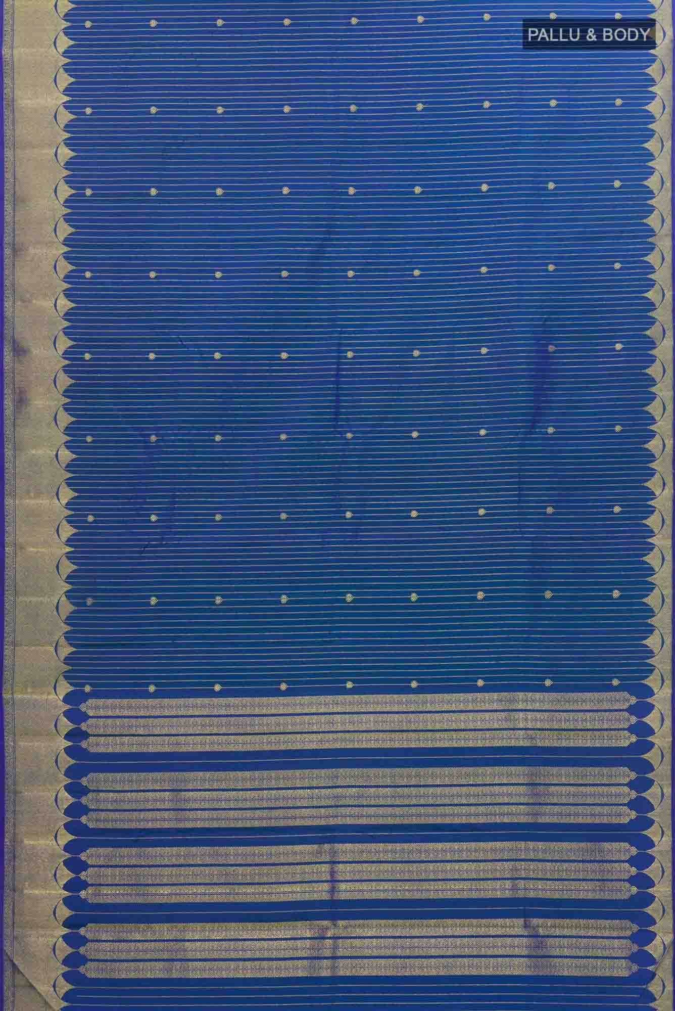 Blue Kanchipuram Silk Saree