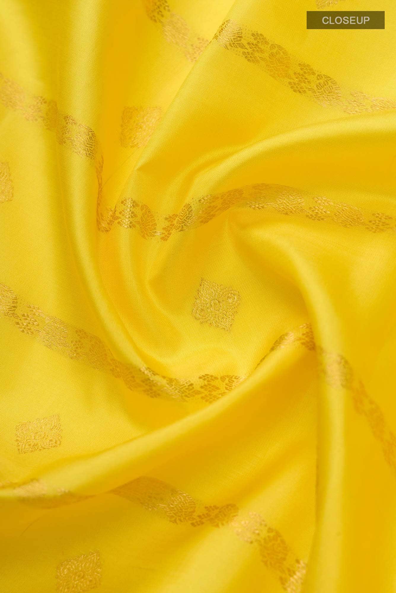 Ramya-Yellow Kanchipuram Silk Saree