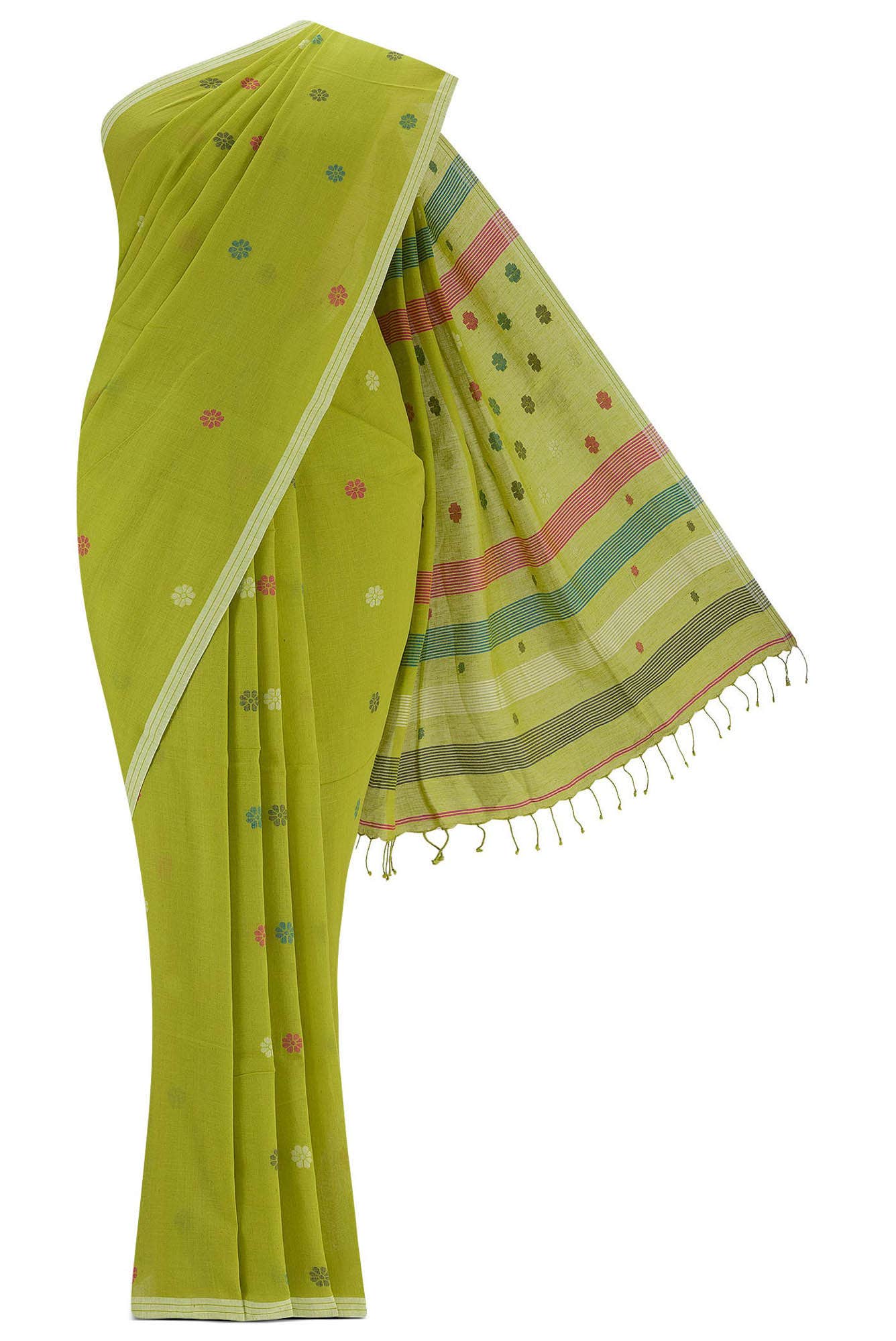 Green Bengal Cotton Saree