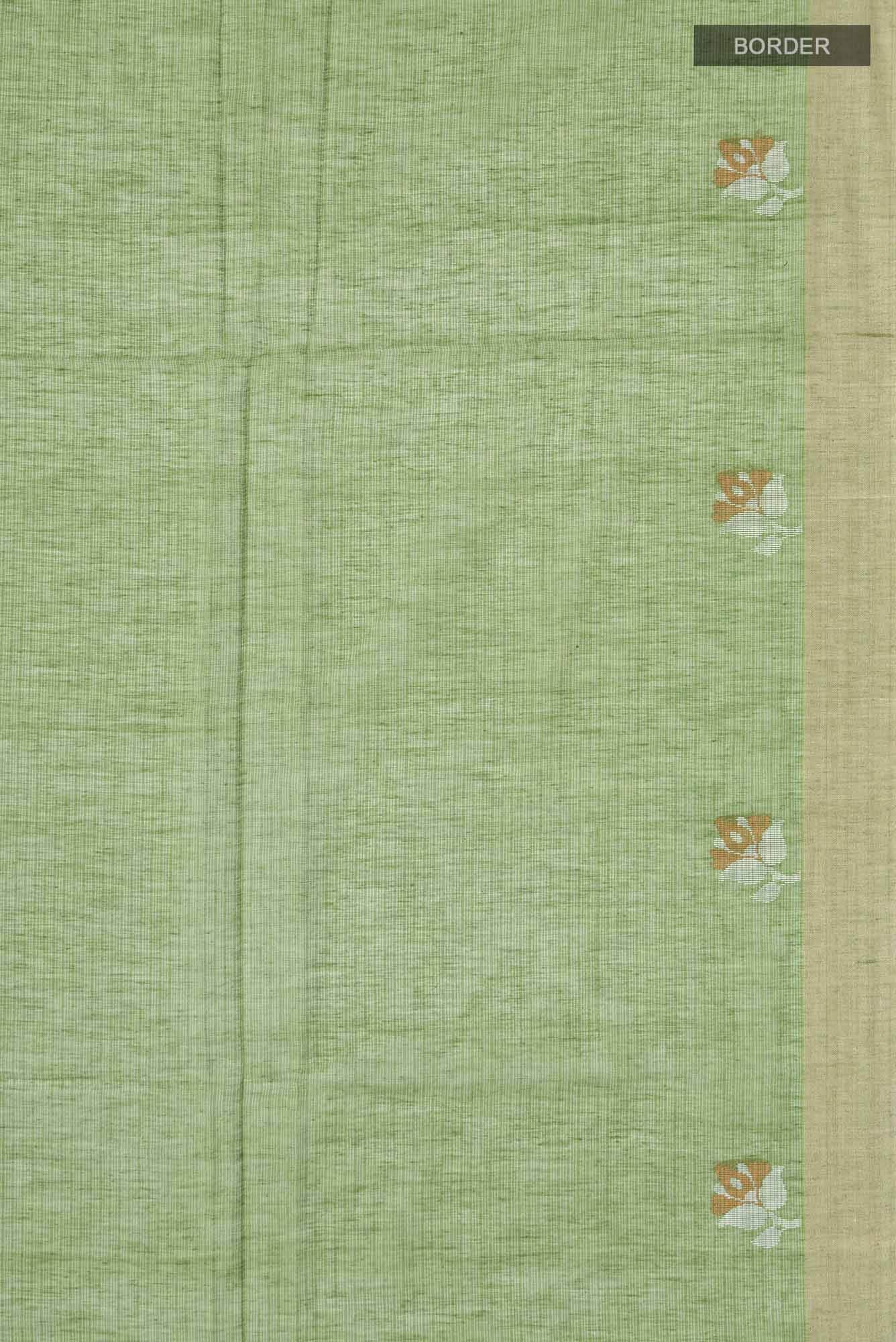 Green Bengal Cotton Saree