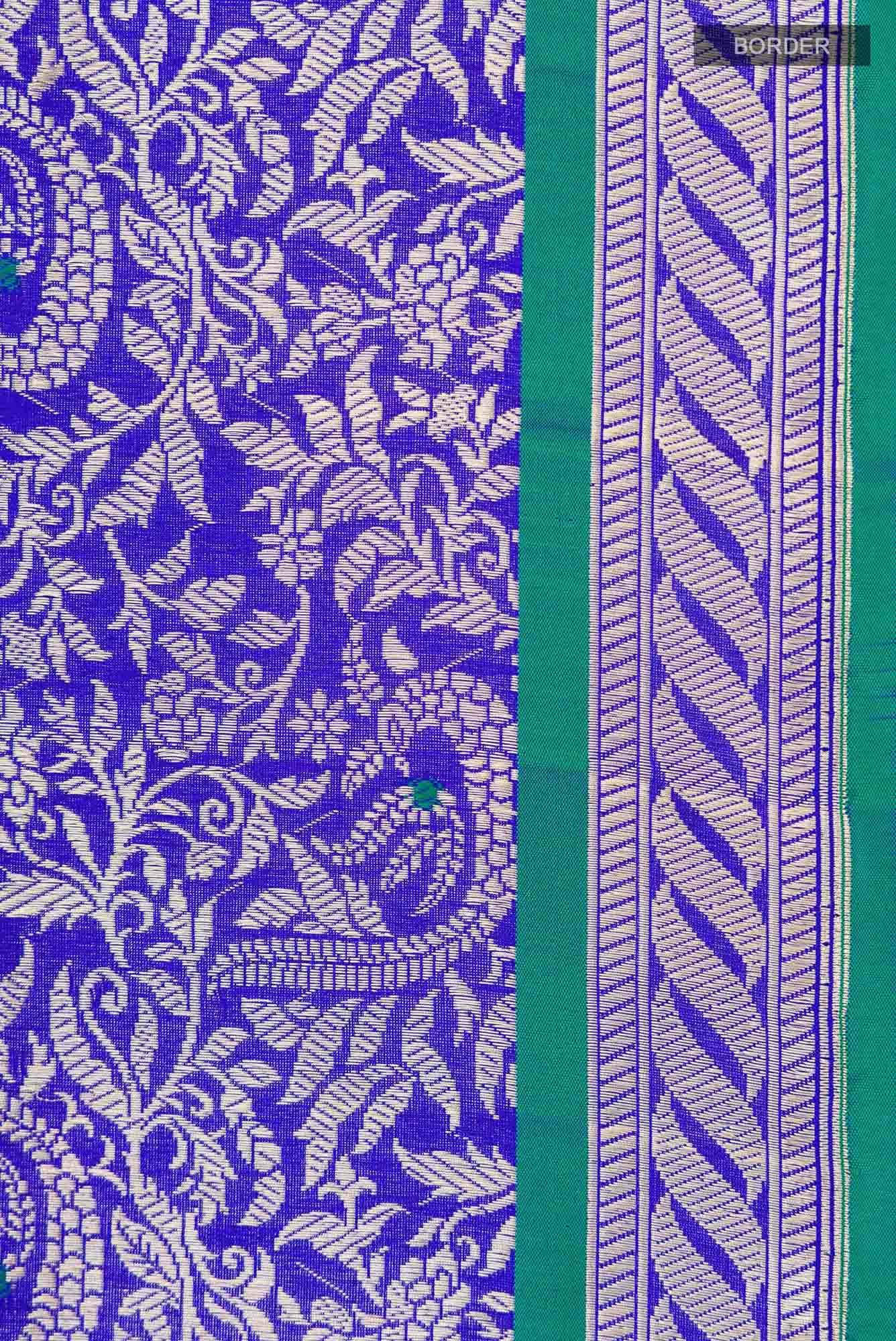 Gazal-Blue Banarasi Silk Saree