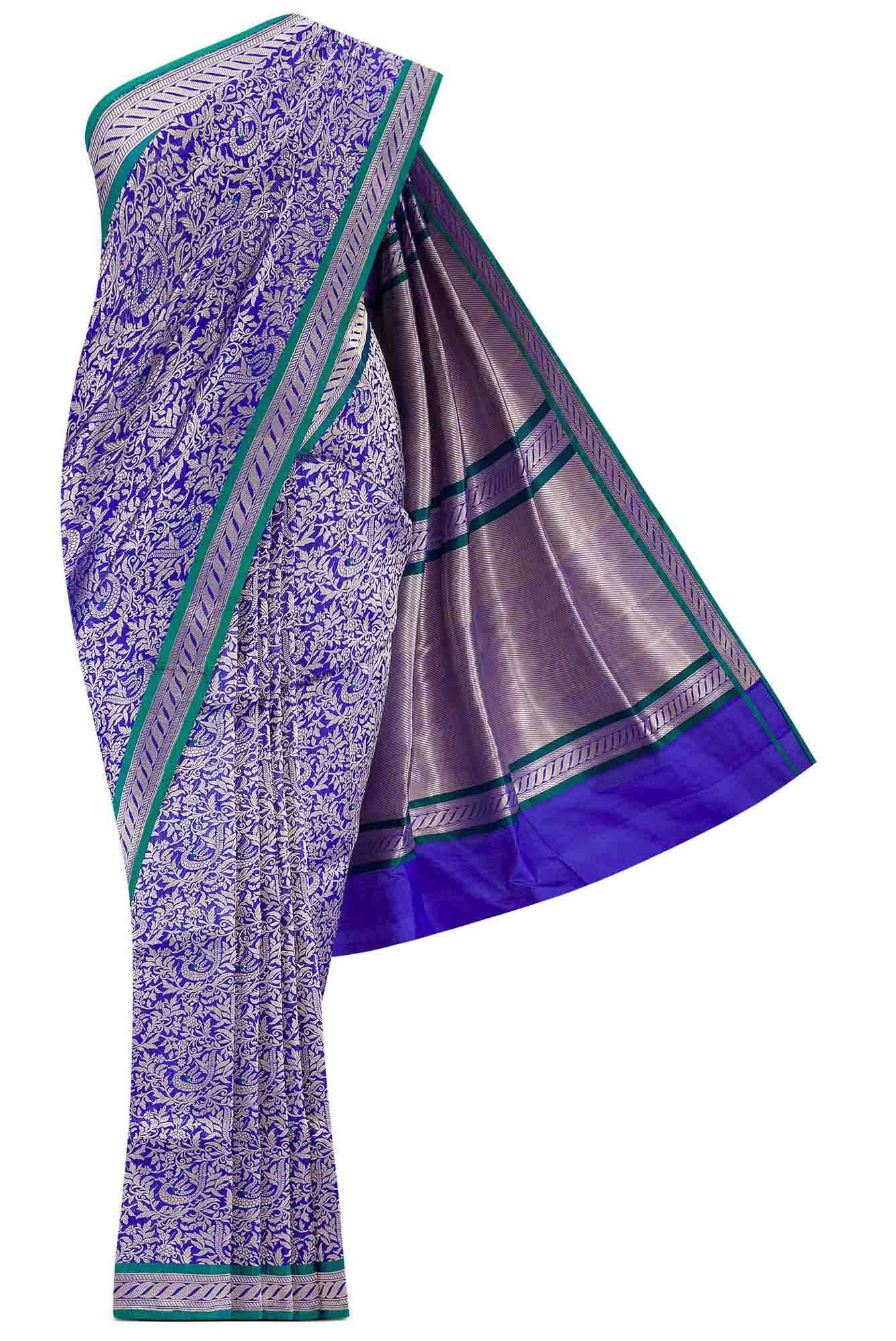 Gazal-Blue Banarasi Silk Saree