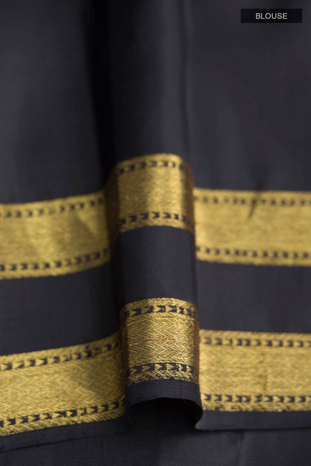 Shobita-Black Kanchipuram Silk Saree