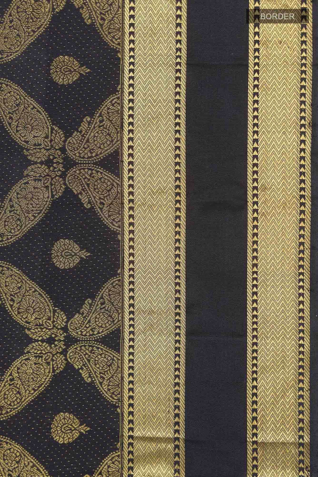 Shobita-Black Kanchipuram Silk Saree