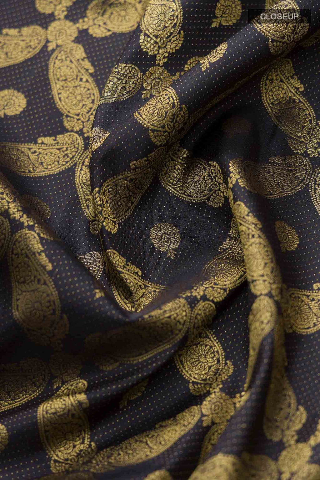 Shobita-Black Kanchipuram Silk Saree