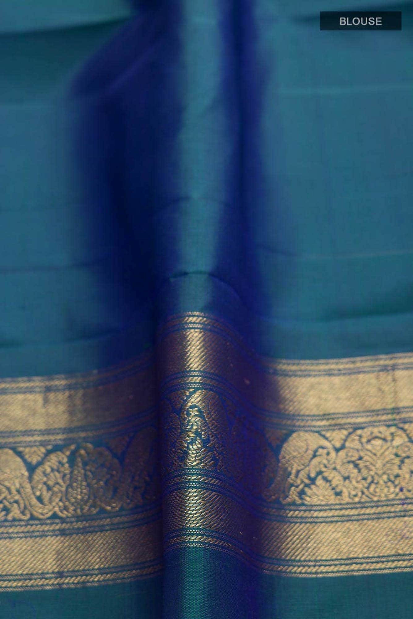 Radhika-Blue Kanchipuram Silk Saree