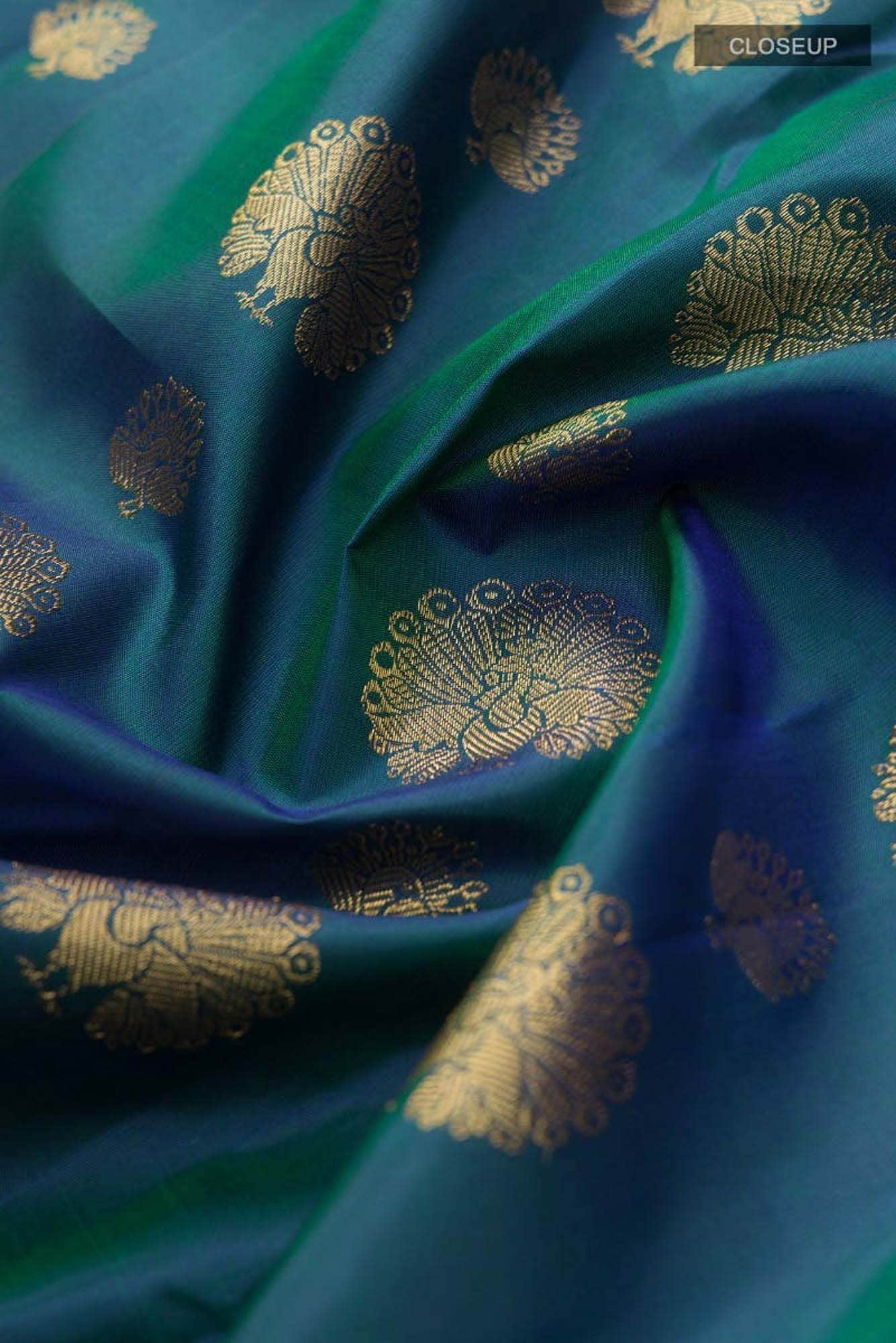 Radhika-Blue Kanchipuram Silk Saree