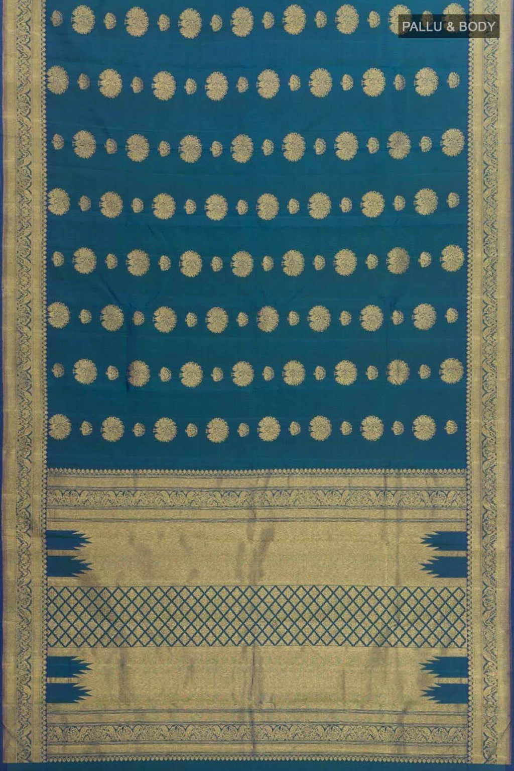Radhika-Blue Kanchipuram Silk Saree