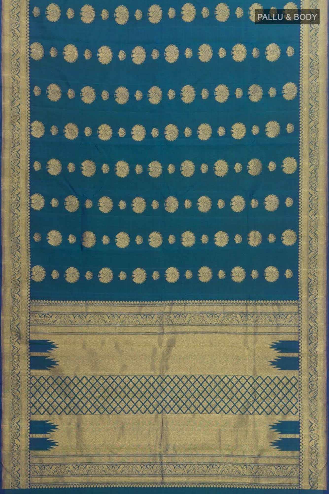 Radhika-Blue Kanchipuram Silk Saree