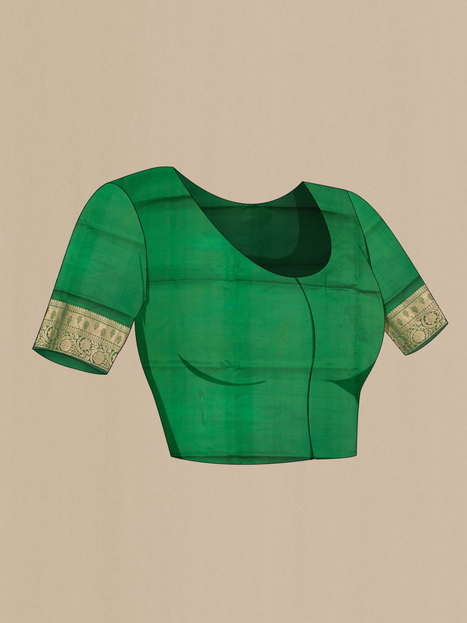 Green Banarasi Silk Saree