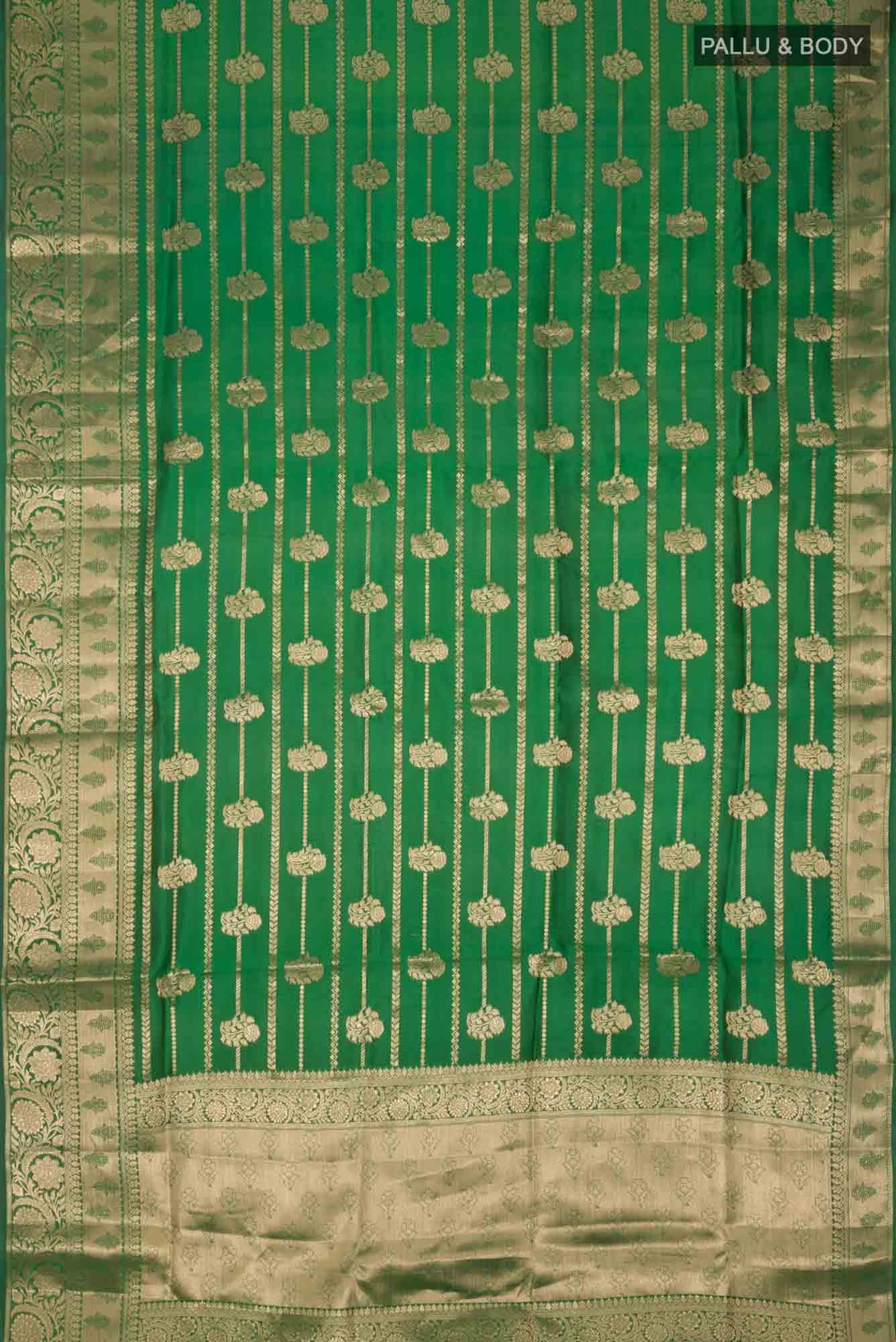 Green Banarasi Silk Saree