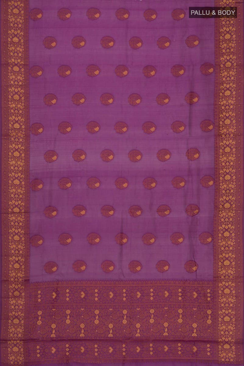 Purple Banarasi Silk Saree