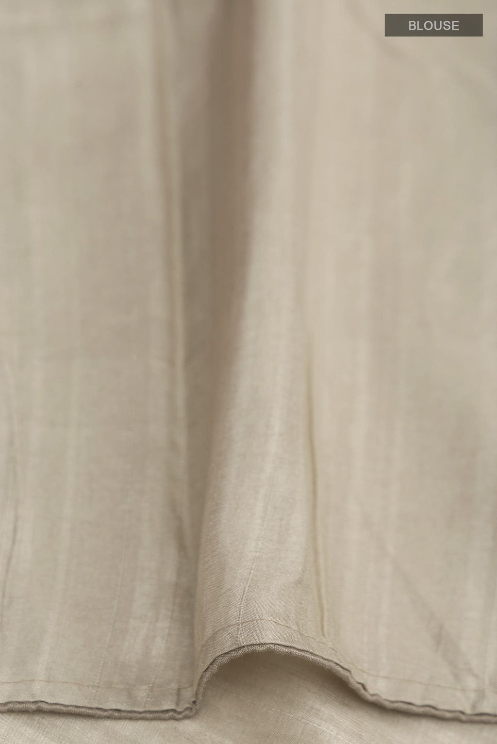 Beige Blended Tussar Silk Saree