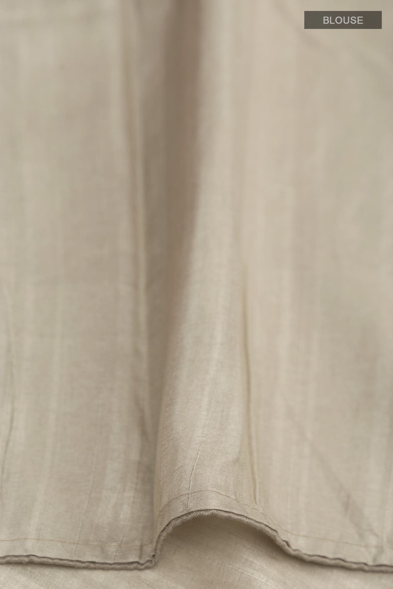 Beige Blended Tussar Silk Saree
