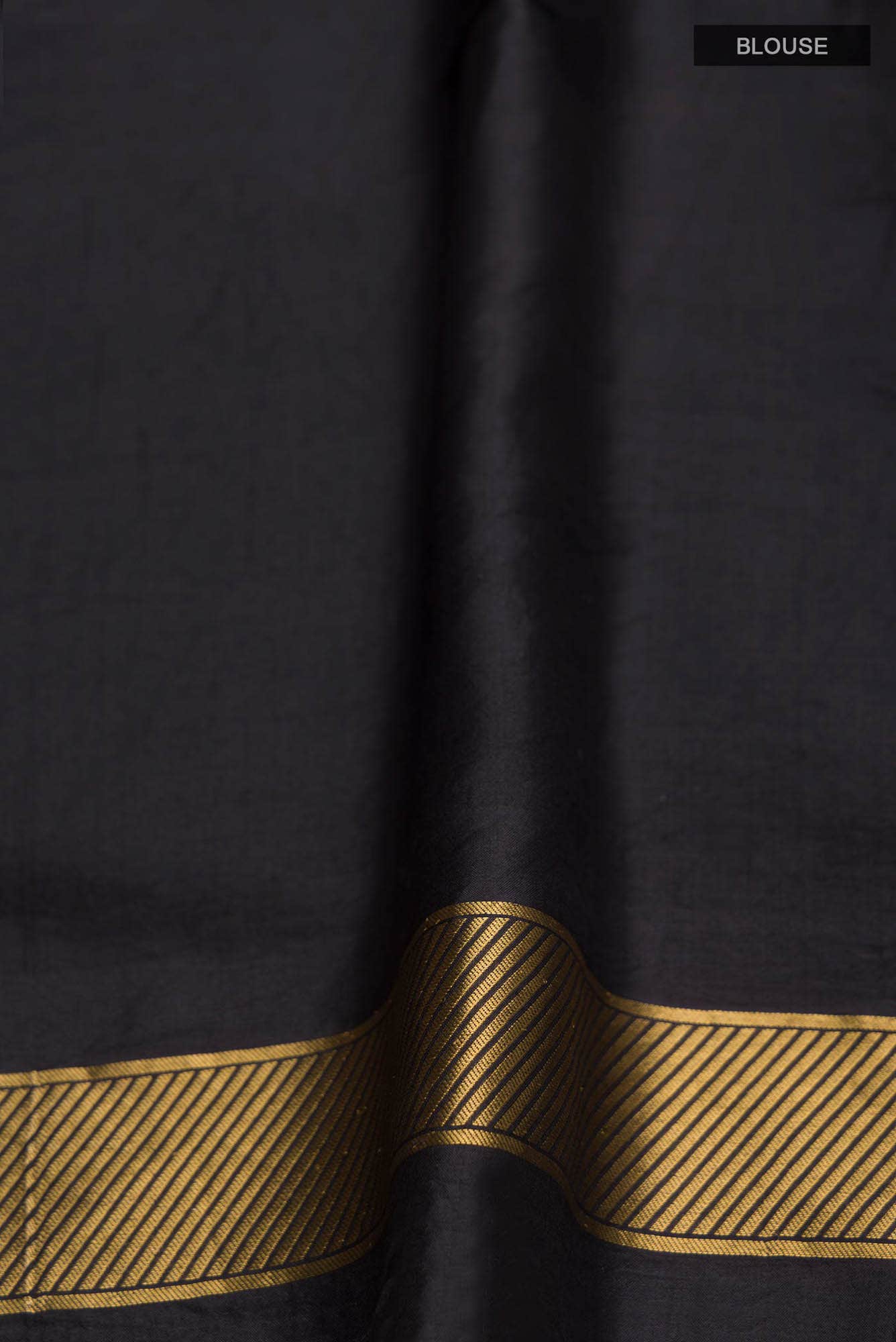 Blossom Bahar-Black Banarasi Silk Saree