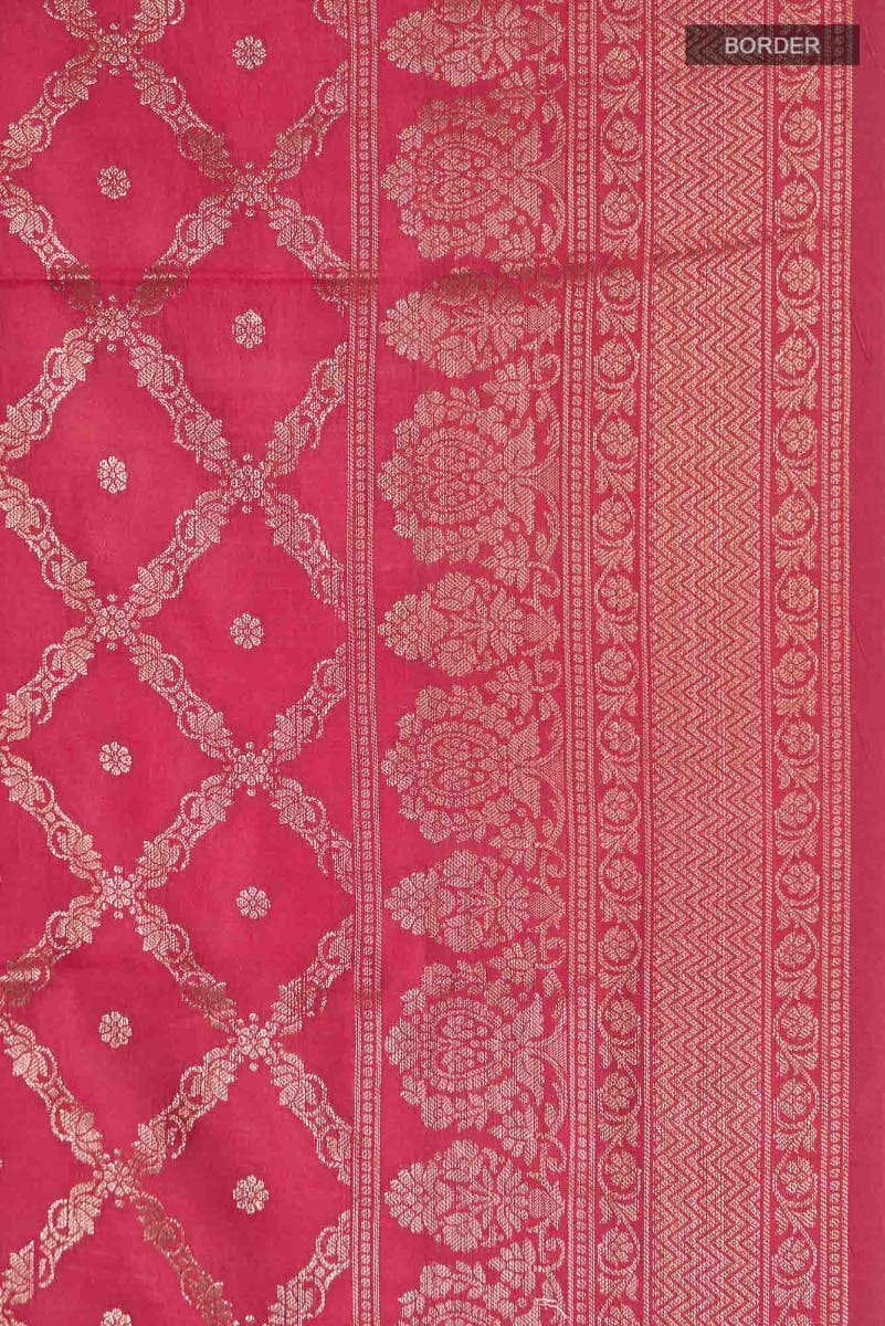 Maroon Banarasi Raw Silk Saree